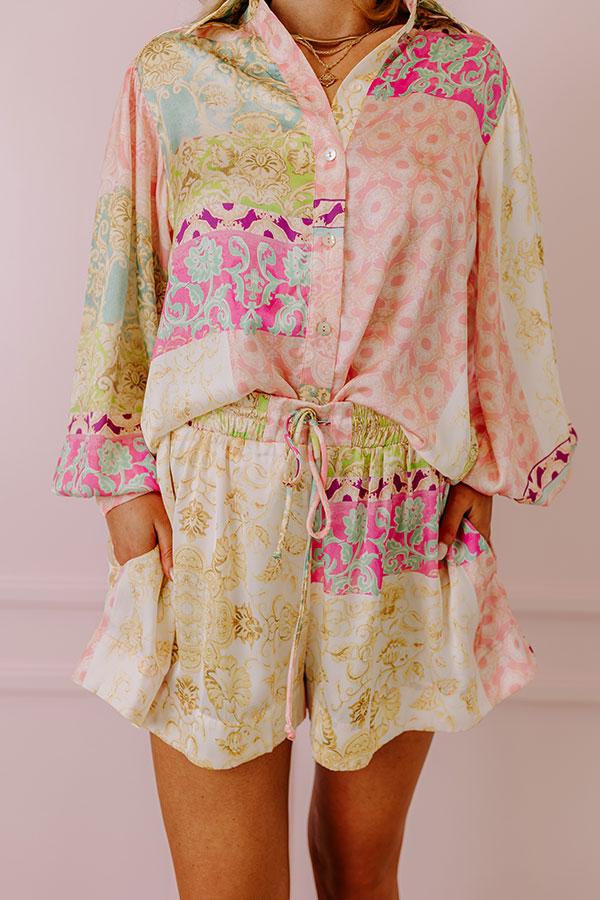 Impressions Uptown Chic Satin Shorts