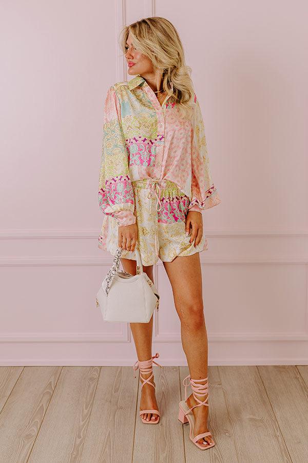 Impressions Uptown Chic Satin Shorts