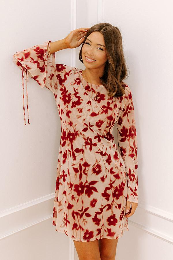 Impressions Uptown Garden Floral Mini Dress