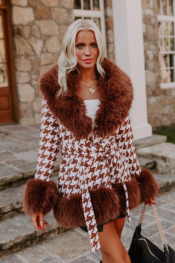 Impressions Uptown Girl Houndstooth Coat