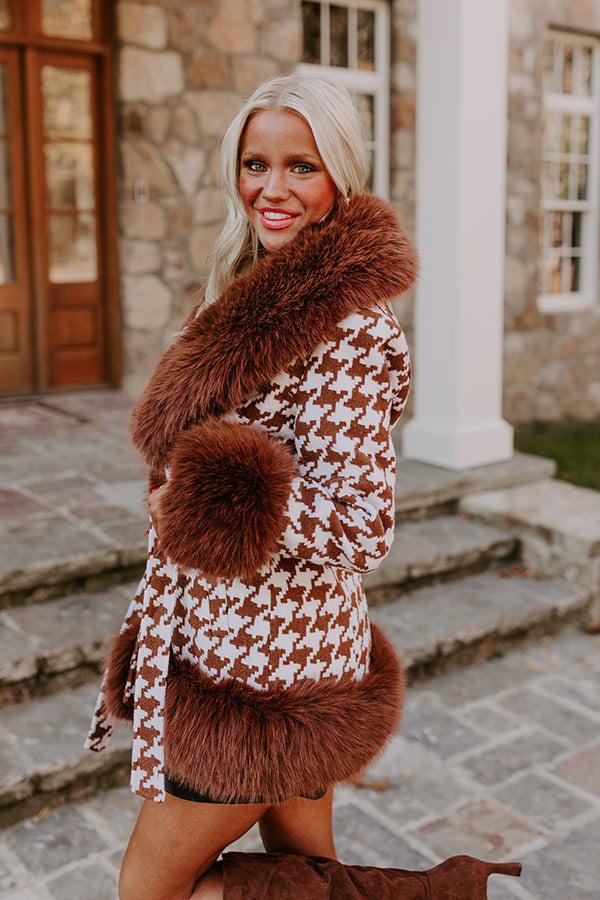 Impressions Uptown Girl Houndstooth Coat