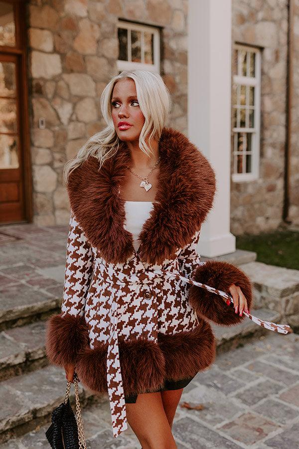 Impressions Uptown Girl Houndstooth Coat