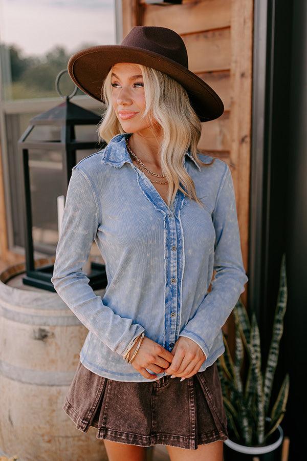 Impressions Urban Edge Mineral Wash Top