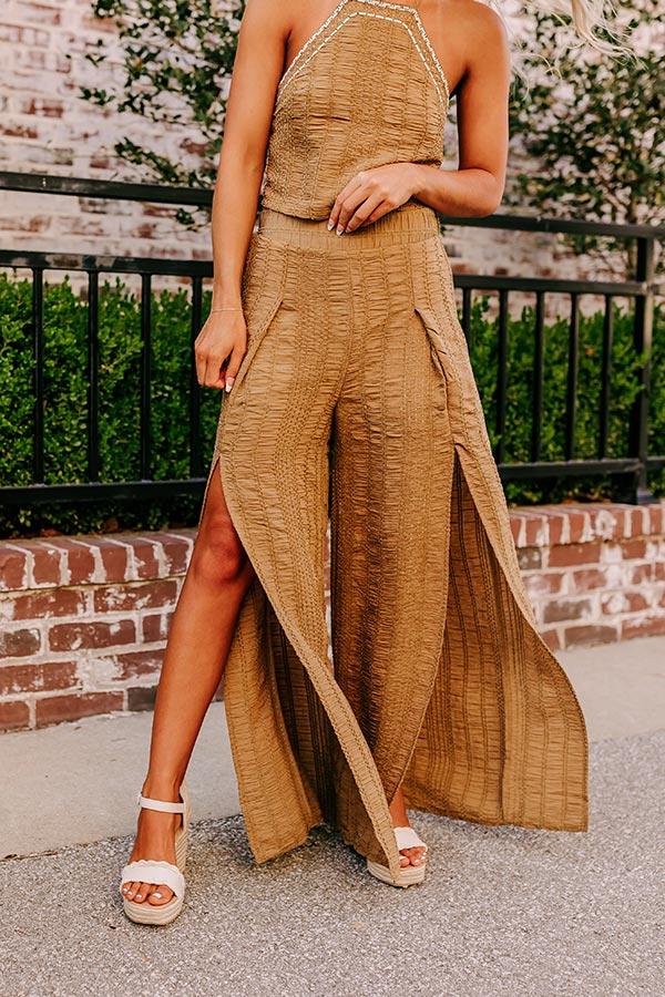 Impressions Urban Glam High Waist Wide Leg Pants