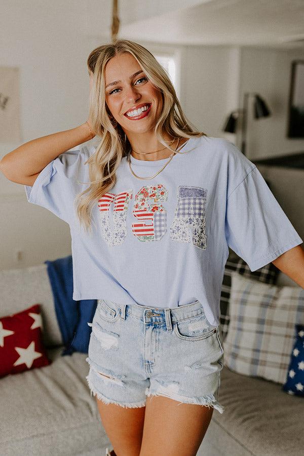 Impressions USA Dream Crop Tee