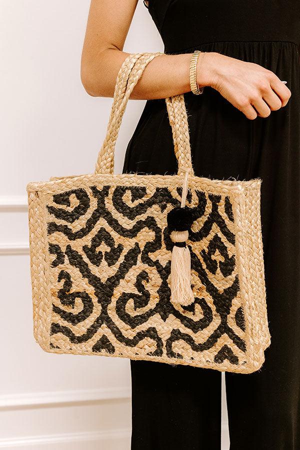 Impressions Vacay Bound Jute Woven Tote