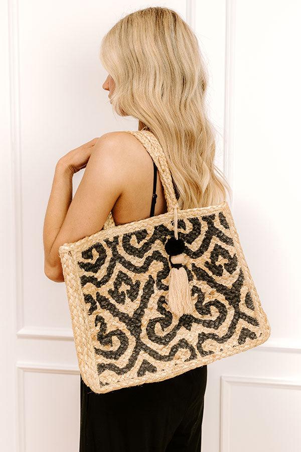 Impressions Vacay Bound Jute Woven Tote