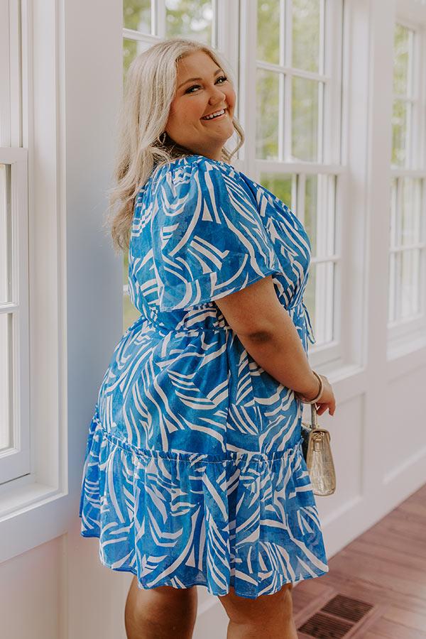 Impressions Vacay Charm Mini Dress Curves