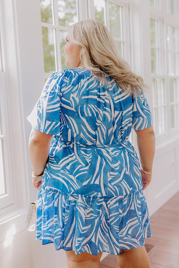 Impressions Vacay Charm Mini Dress Curves