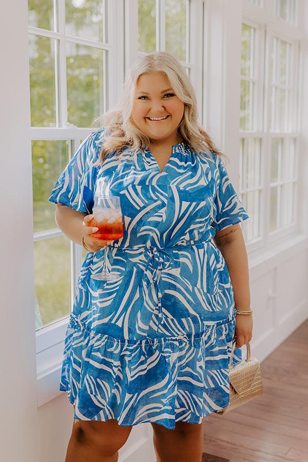 Impressions Vacay Charm Mini Dress Curves