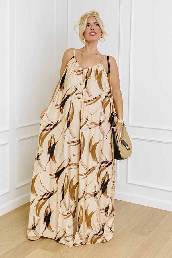 Impressions Vacay Ready Jumpsuit Curves