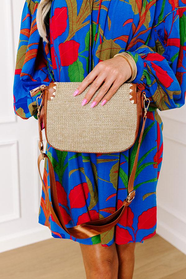 Impressions Vacay Ready Woven Crossbody In Maple