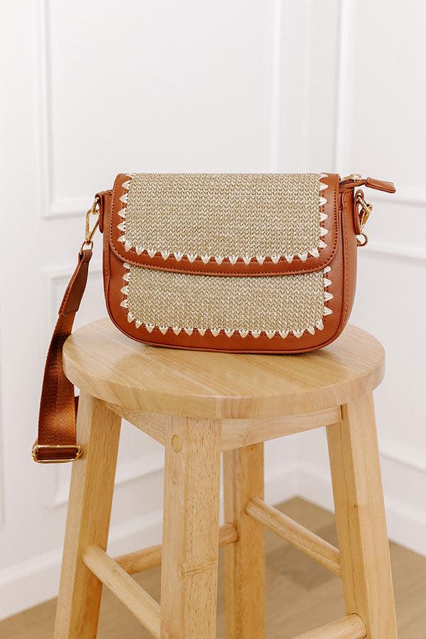 Impressions Vacay Ready Woven Crossbody in Maple