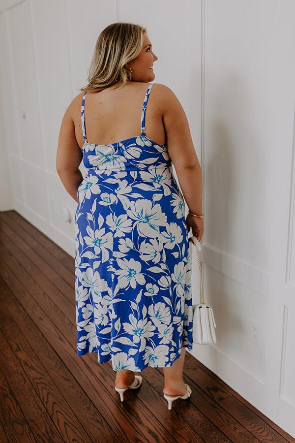 Impressions Vacay To Paradise Floral Midi Curves