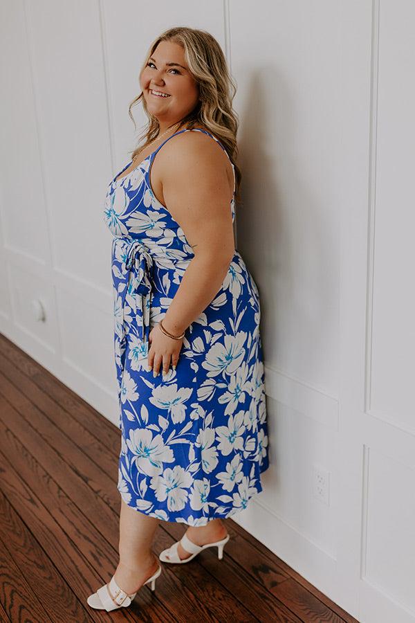 Impressions Vacay To Paradise Floral Midi Curves