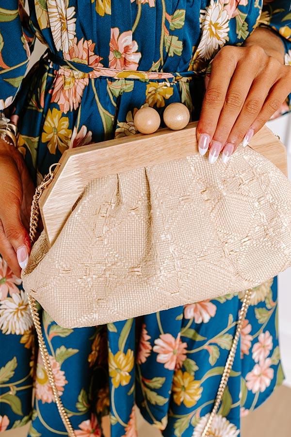 Impressions Vacay Ways Raffia Woven Purse