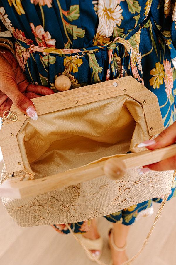 Impressions Vacay Ways Raffia Woven Purse