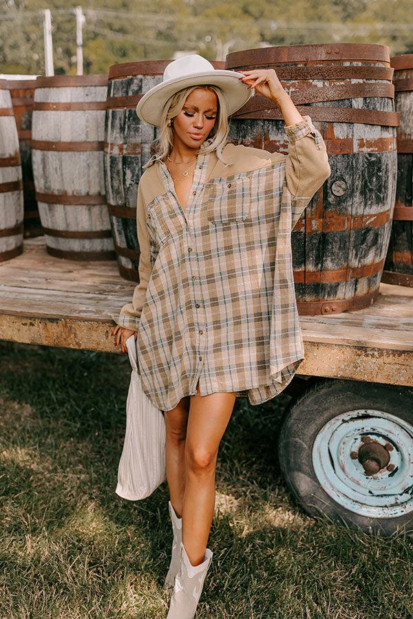 Impressions Vail Views Plaid Tunic Dress