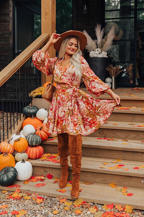 Impressions Venice Days Floral Wrap Dress