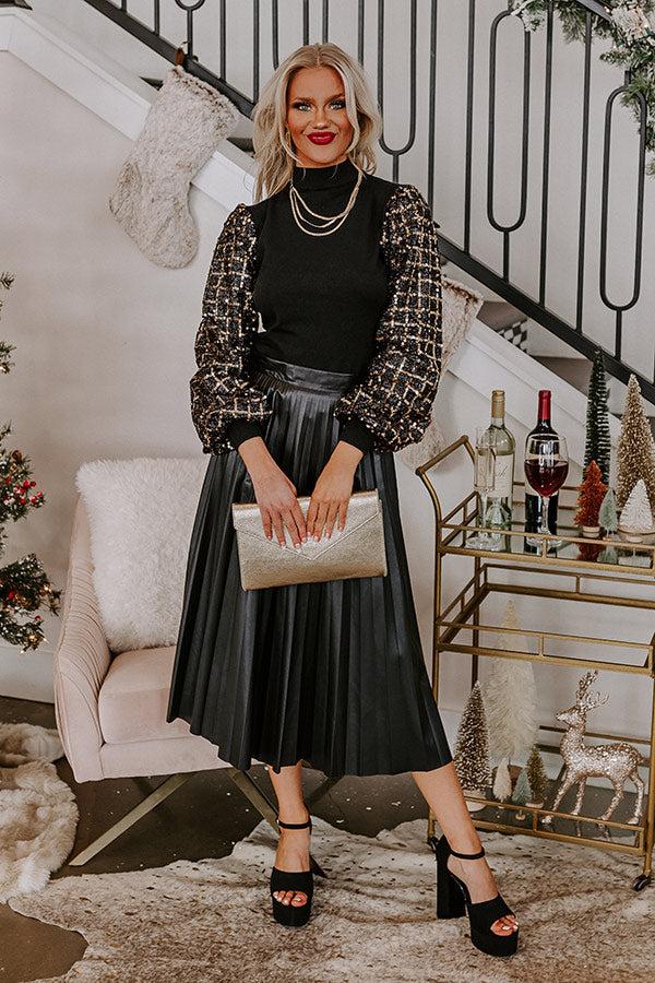 Impressions Venice Days Sequin Top