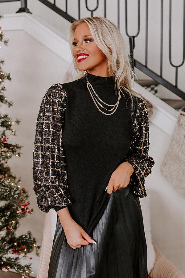 Impressions Venice Days Sequin Top