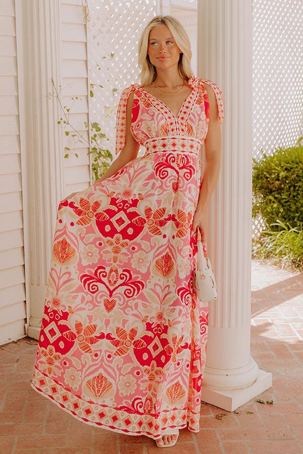 Impressions Veranda Charm Floral Maxi Dress