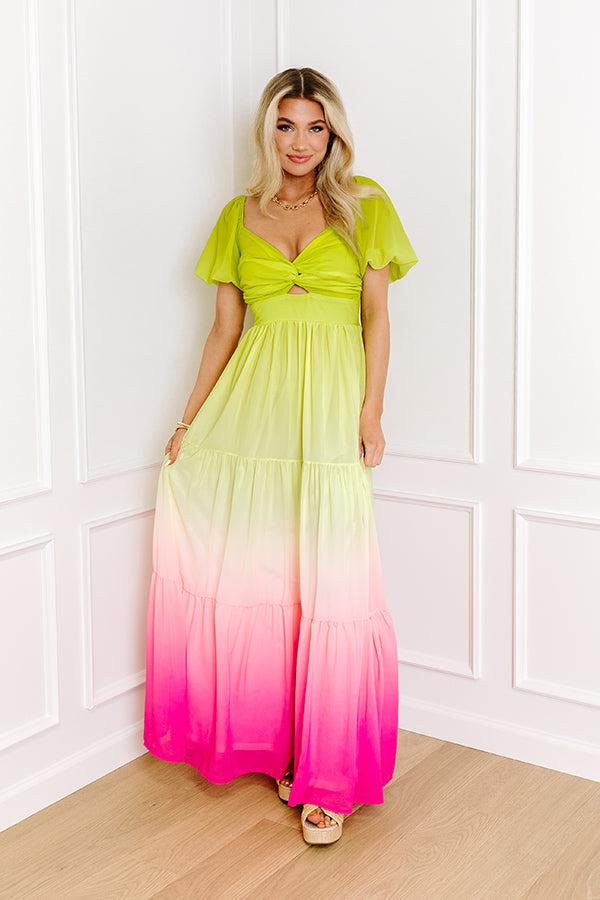 Impressions Vibrant Vista Ombre Maxi Dress