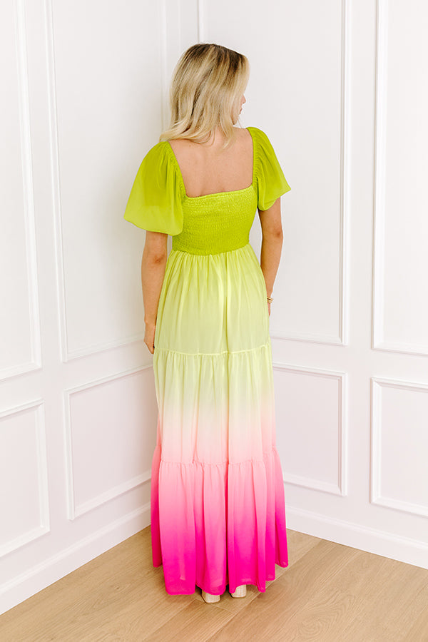 Impressions Vibrant Vista Ombre Maxi Dress