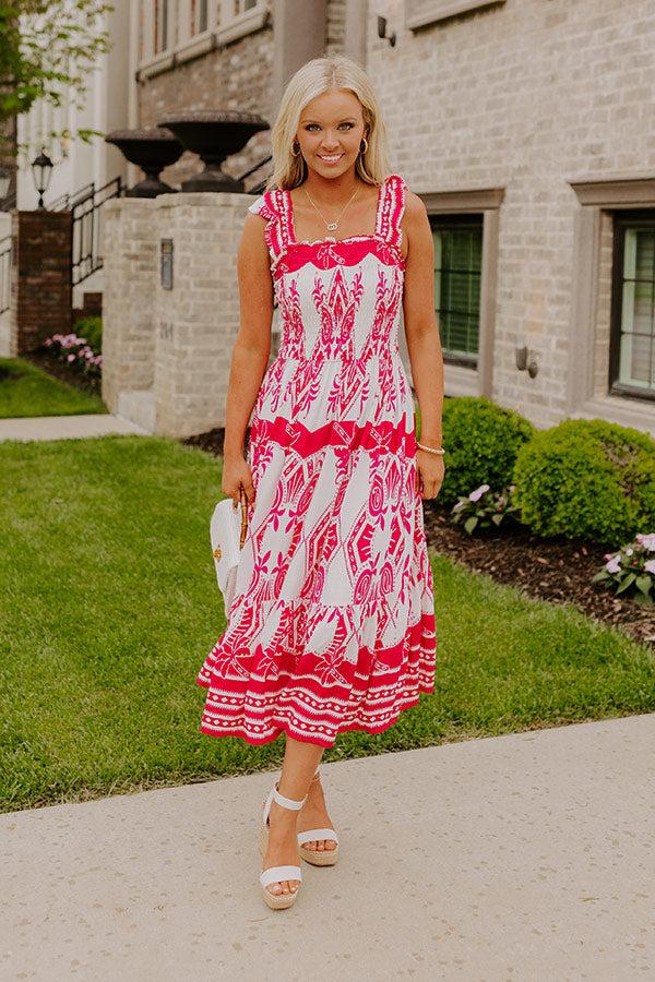 Impressions Villa Bound Floral Midi Dress