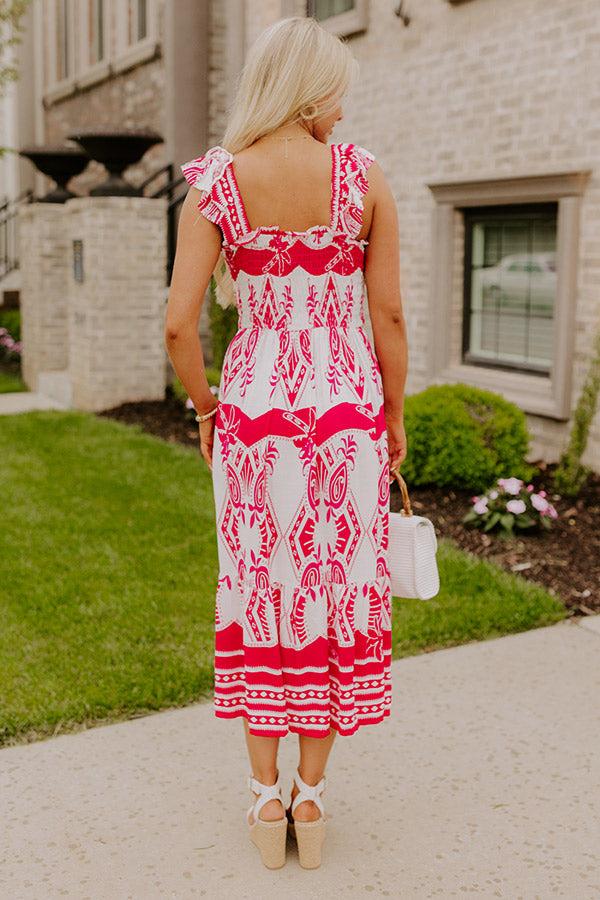 Impressions Villa Bound Floral Midi Dress