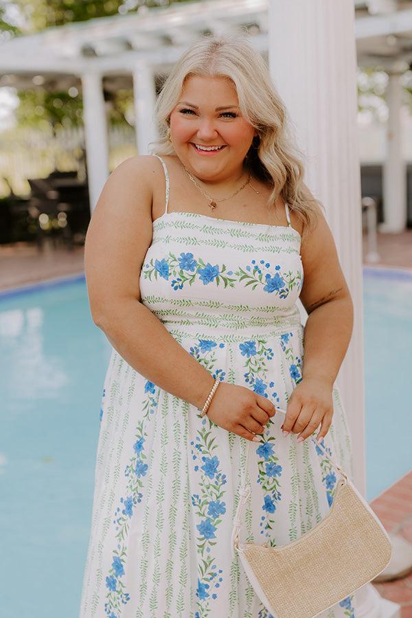 Impressions Villa Charm Floral Maxi Dress Curves