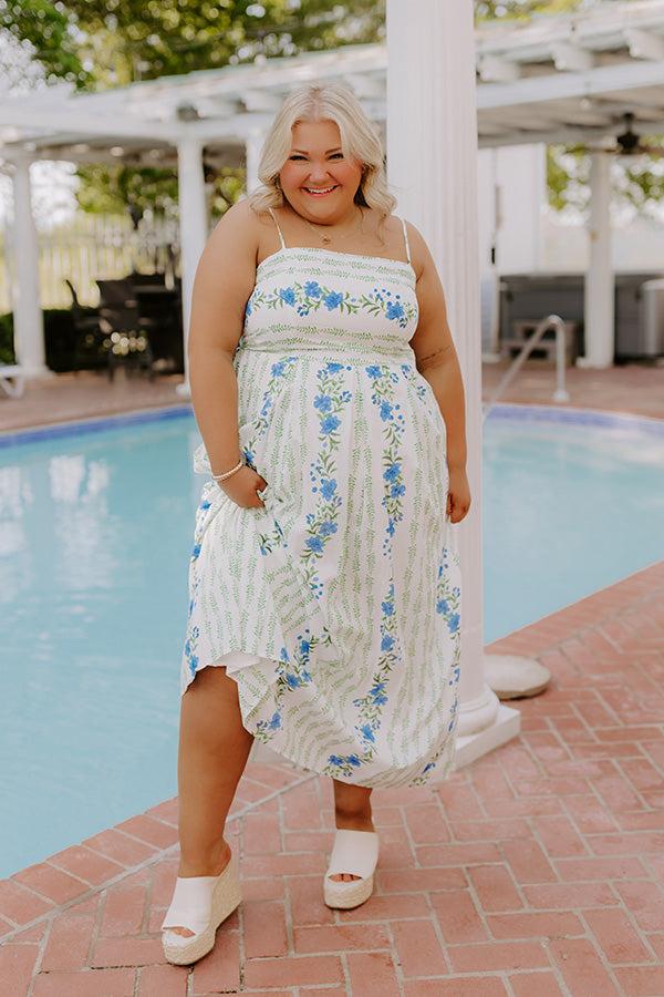 Impressions Villa Charm Floral Maxi Dress Curves