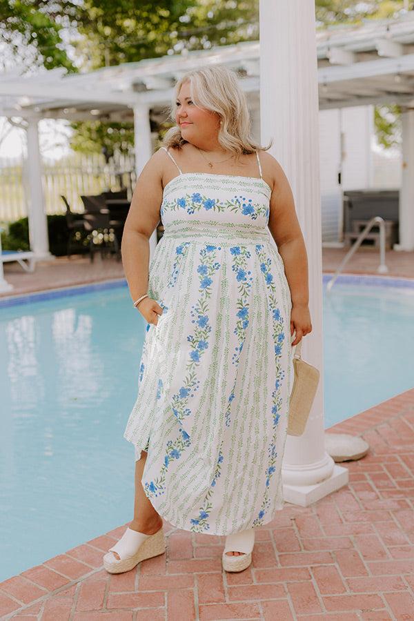 Impressions Villa Charm Floral Maxi Dress Curves