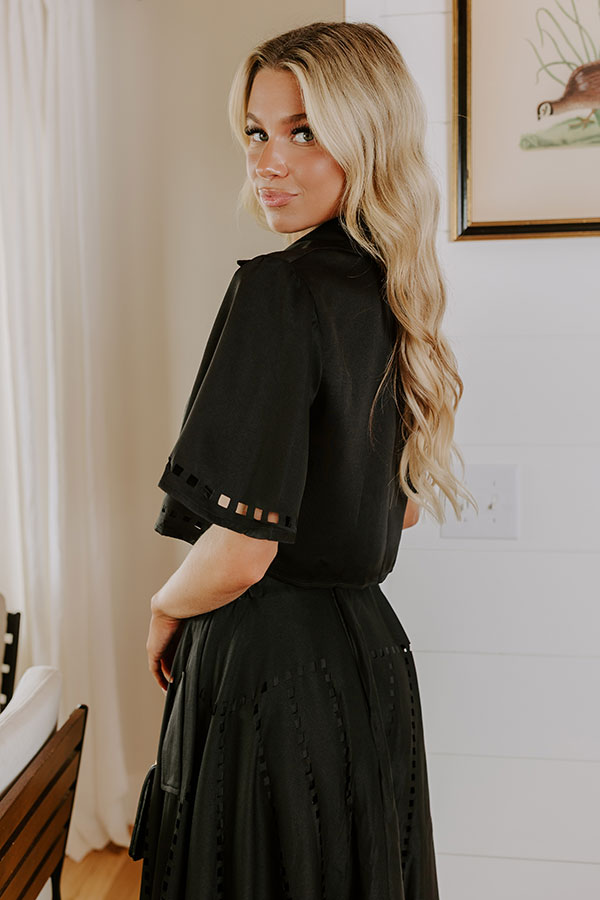 Impressions Vineyard Cutie Cut Out Crop Top