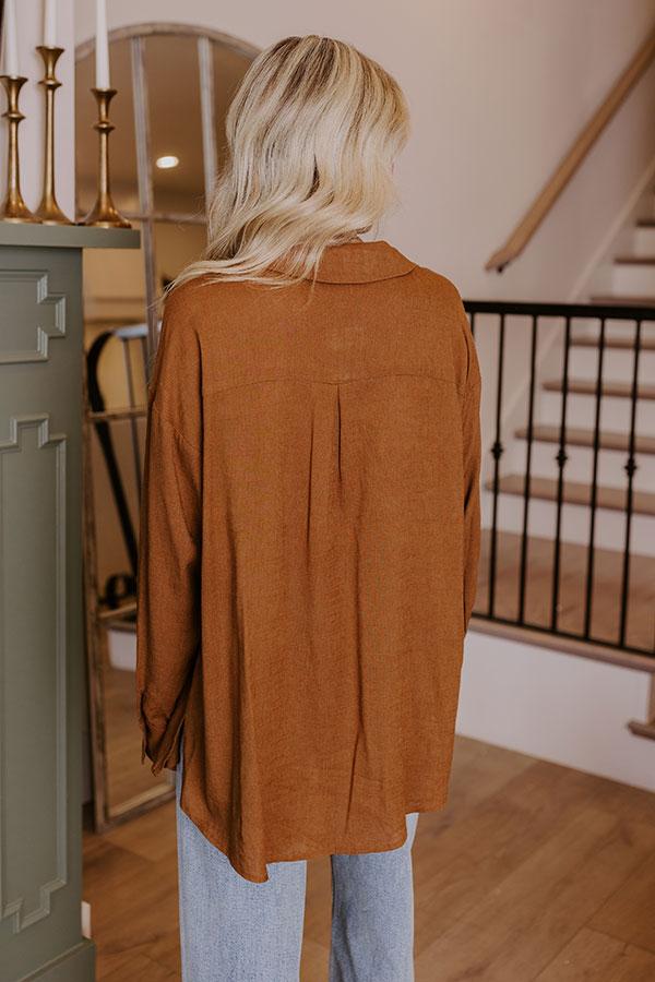 Impressions Vineyard Ready Linen-Blend Top