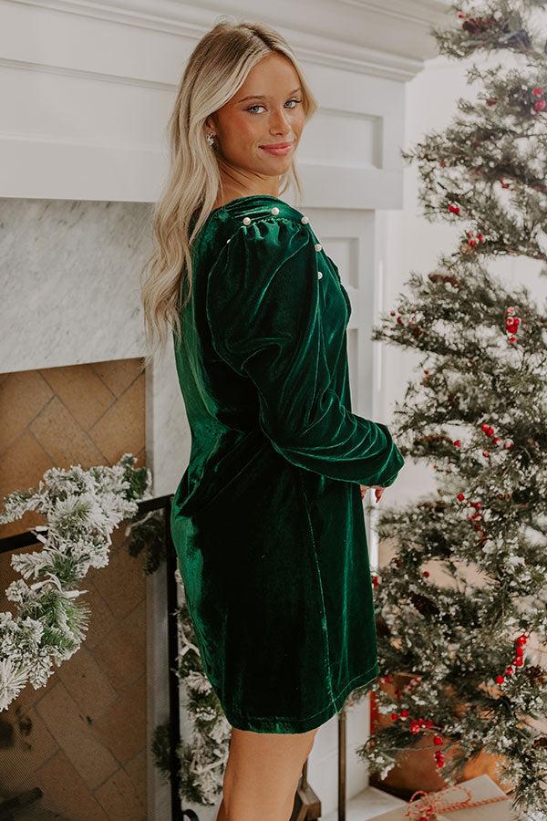 Impressions Vino At Midnight Velvet Mini Dress