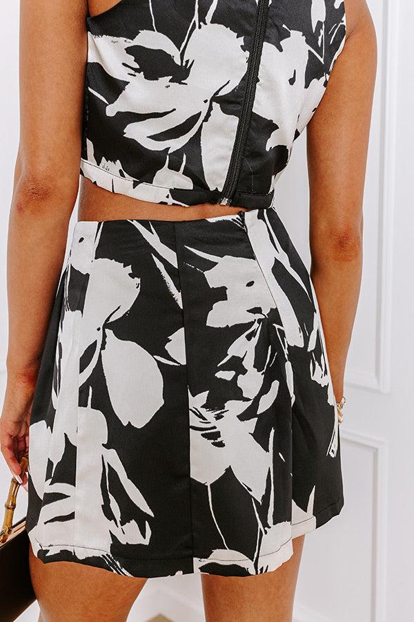 Impressions VIP Party High Waist Floral Shorts