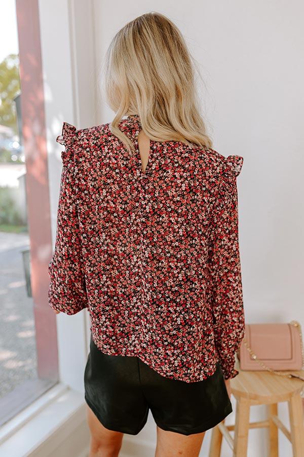 Impressions Vivid Views Floral Shift Top In Pink