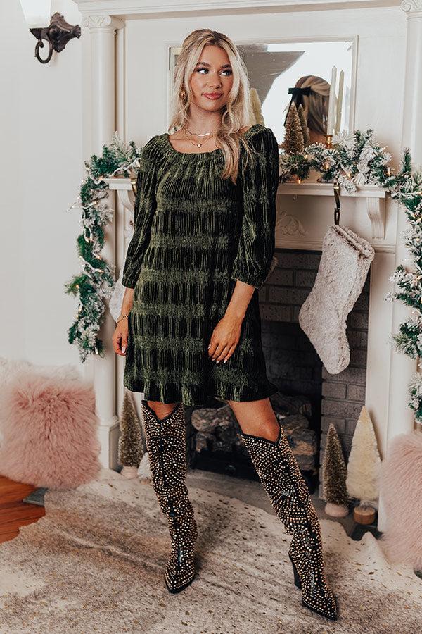 Impressions Waiting For You Velvet Dress