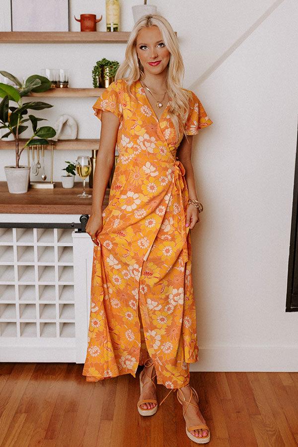 Impressions Walk Through The Garden Wrap Maxi
