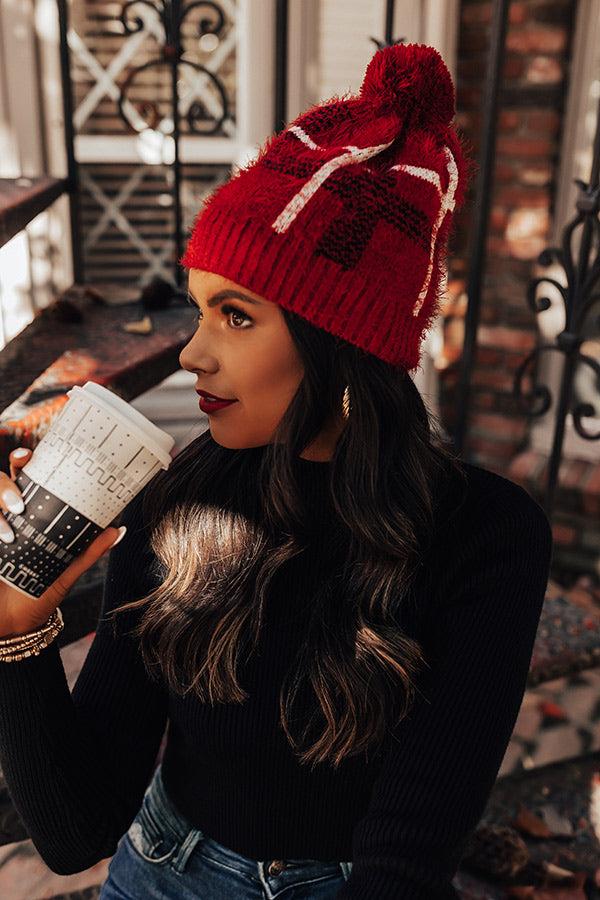 Impressions Warmest Wishes Eyelash Knit Beanie