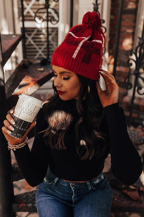 Impressions Warmest Wishes Eyelash Knit Beanie