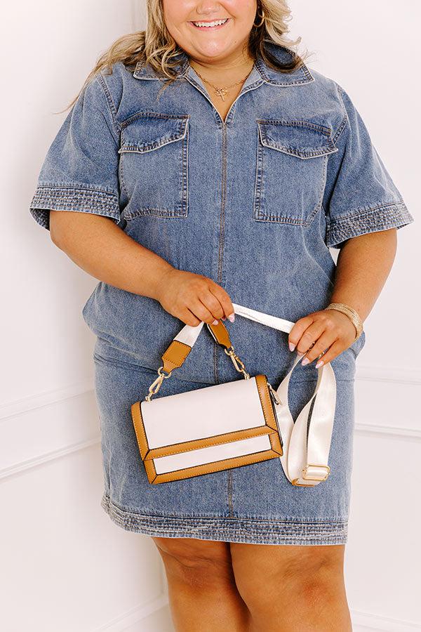 Impressions Weekend Vibes Denim Mini Dress Curves