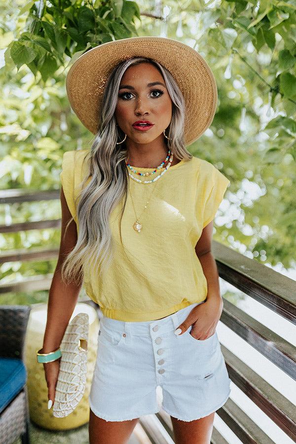 Impressions Well Curated Top In Yellow