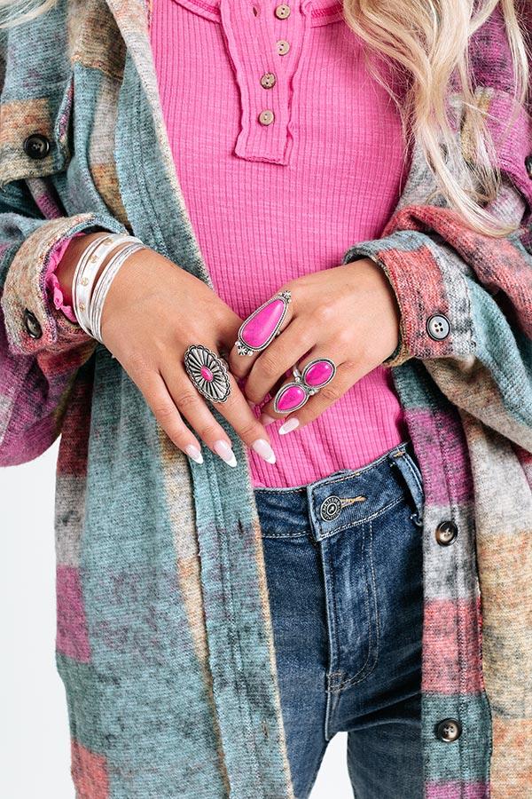 Impressions Westminster Ring In Fuchsia