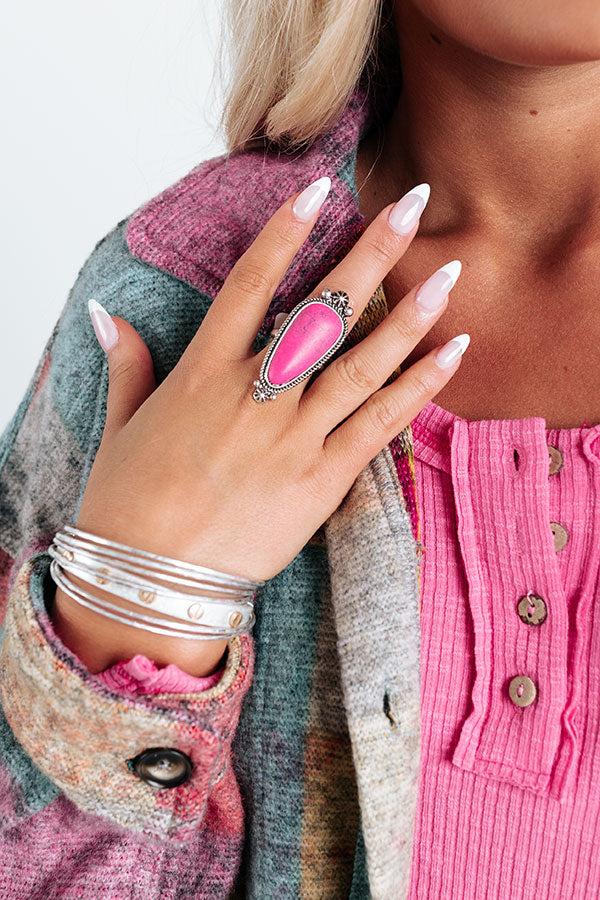 Impressions Westminster Ring In Fuchsia