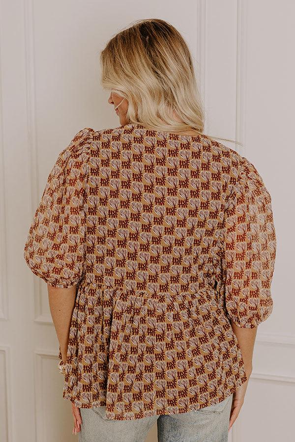 Impressions Whimsical Daydream Floral Top