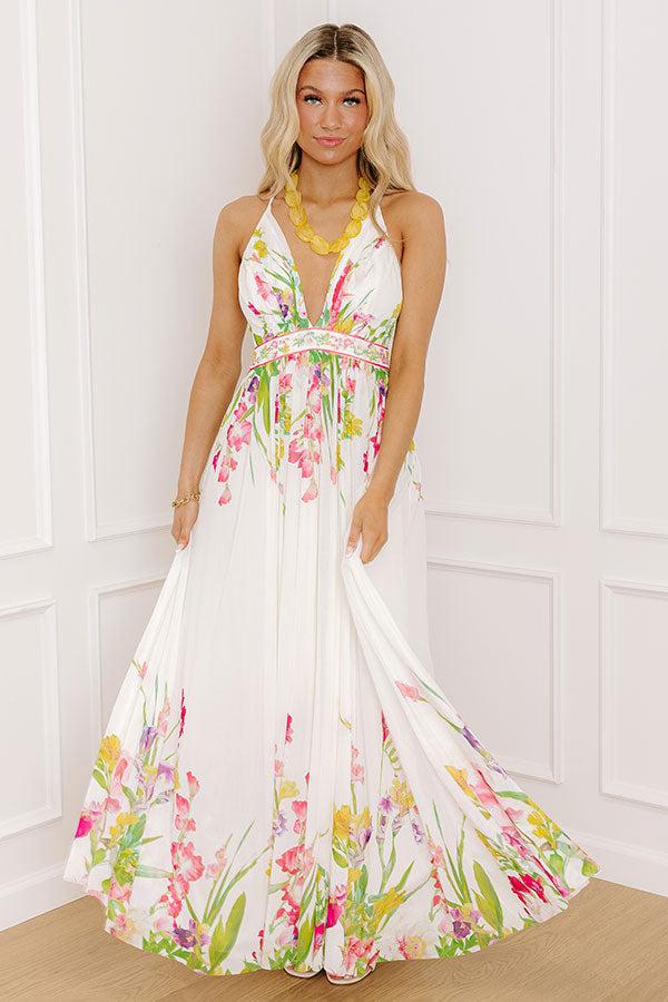 Impressions Whimsical Moment Floral Maxi Dress