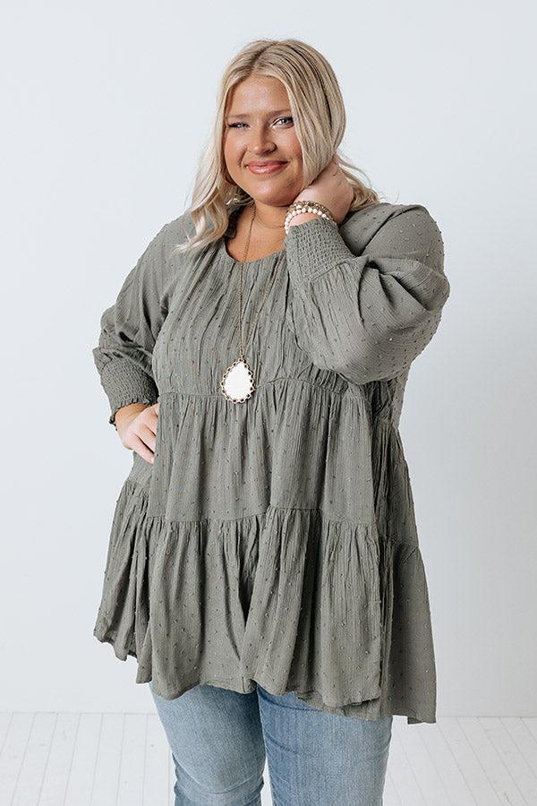 Impressions Whispering Winds Shift Top Curves