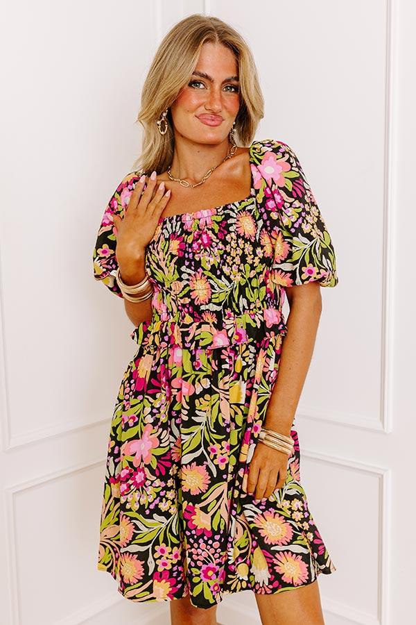 Impressions Wildflower Dreams Smocked Mini Dress